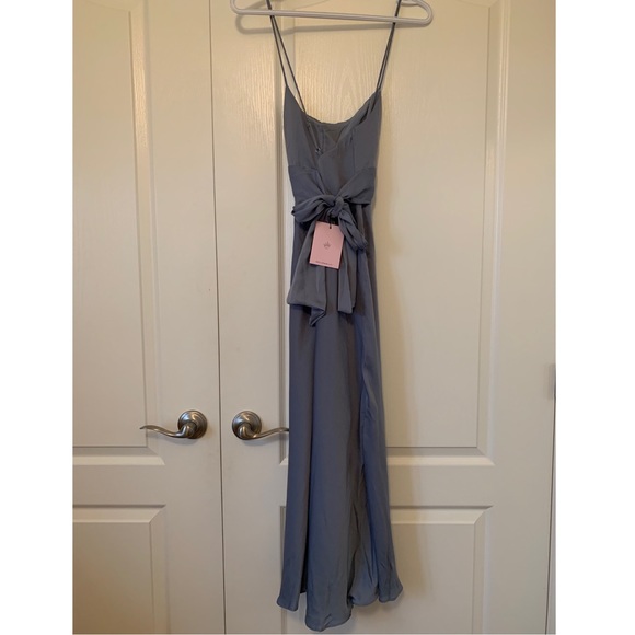 Hello Molly Jane Midi Dress Dusty Blue XS - Picture 5 of 5